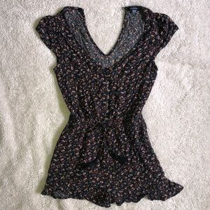 AEO floral romper XS